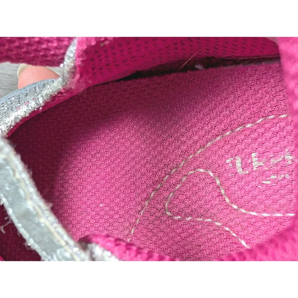 Stride Rite Surprize Pauline Baby Girls Silver Pink Sparkle Sandals Sz 3 Toddler